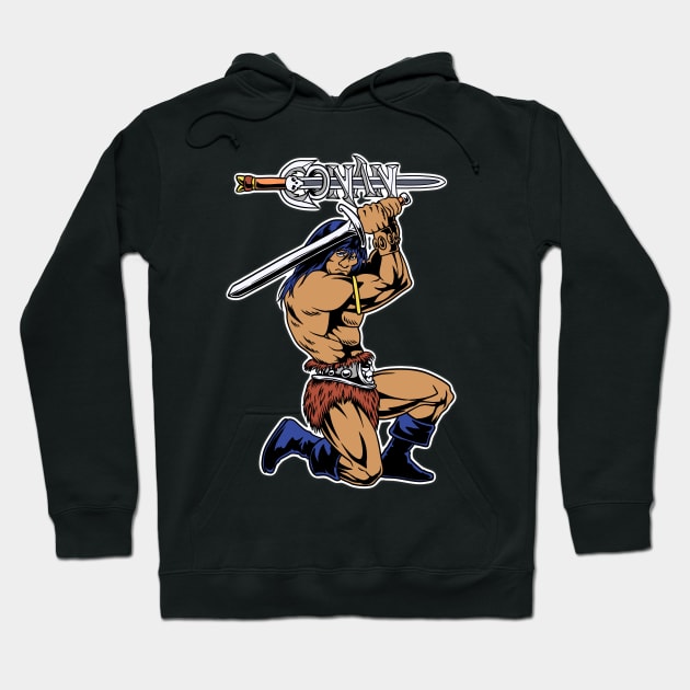 The barbarian Hoodie by littlepdraws